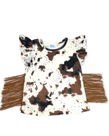 Girls' Toddler Cowprint Shirt