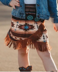 Girls' Infant Aztec Fringe Skirt