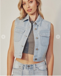 Kancan® Ladies' 90'S Crop Denim Vest