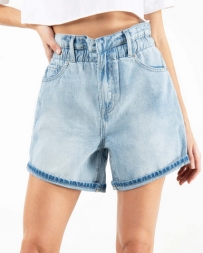 Ladies' Hi Rise Paper Bag Shorts