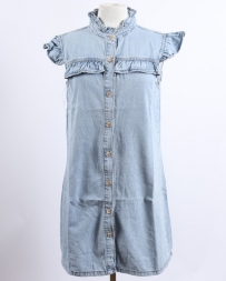 Ladies' Cap Sleeve Denim Dress