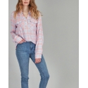 P.S. Kate® Ladies' Light Weight LS Plaid Top