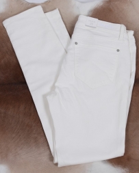 Grace in LA Ladies' White Straight Leg Jeans