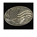 Nocona Belt Co.® Men's God Bless America Buckle