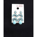 WYO-Horse Jewelry® Ladies' Lg Turquoise Trio Earrings