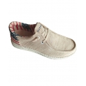 Roper® Men's Canvas Beige W/Flag Shoe