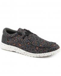 Roper® Ladies' Canvas Black Leopard Shoe