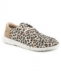 Roper® Ladies' Canvas Tan Leopard Shoe