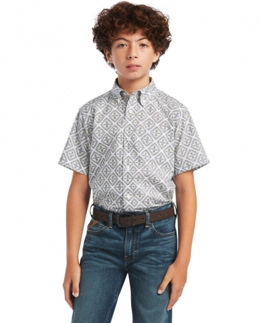 Ariat® Boys' SS Print Shirt