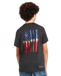 Ariat® Boys' SS Charger Patriotic Tee