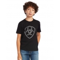 Ariat® Boys' SS Rope Shield Logo Tee