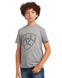 Ariat® Boys' SS Rope Shield Logo Tee