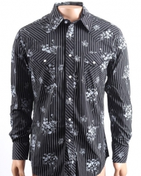 Rock & Roll Cowboy® Men's LS Floral Stripe Snap Shirt