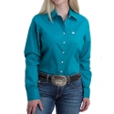 Cinch® Ladies' Teal Solid Button Down Shirt