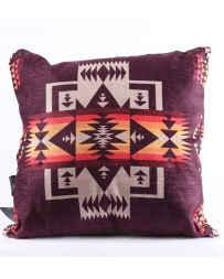 Just 1 Time® Aztec Throw Pillow Burgundy