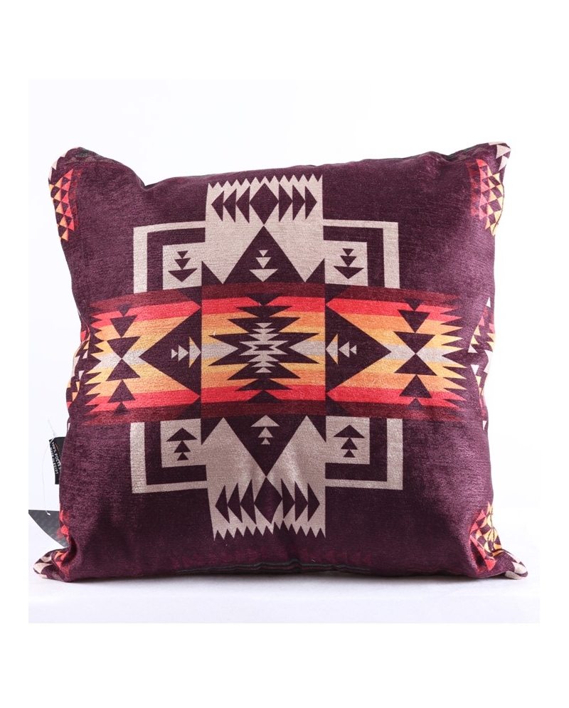 Just 1 Time® Aztec Throw Pillow Burgundy Fort Brands