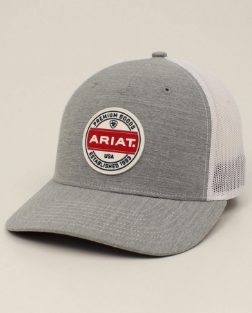 Ariat® Men's Logo Patch Cap Grey