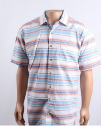 Rough Stock® by Panhandle Slim Men's SS Horizontal Stripe Shirt