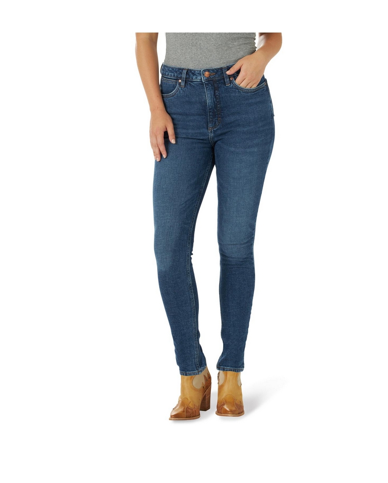 Wrangler Retro® Ladies' Green Jean Hi Rise Skinny - Fort Brands Wrangler Retro® Ladies' Green Jean Hi Rise Skinny - Fort Brands