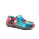 Roper® Kids' Canvas Serape Moc