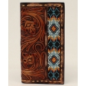 3D Belt Company® Men's Beaded Inlay Rodeo Wallet