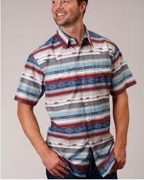 Roper® Men's SS Snap Print Shirt