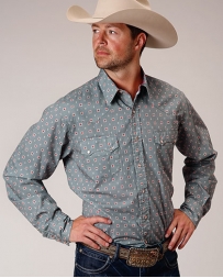 Roper® Men's LS Snap Print Shirt
