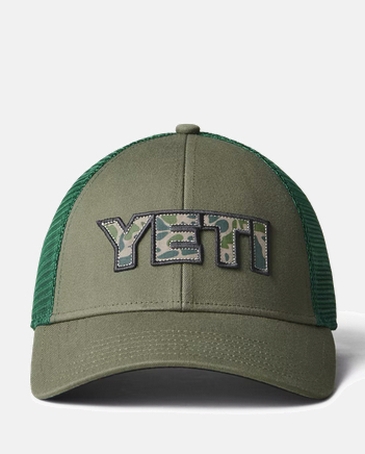 Yeti® Logo Trucker Camo Cap