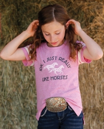 Cruel® Girls' Really Like Horses Tee