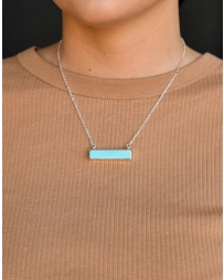 West & Co.® Ladies' Turquoise Bar Necklace