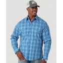 Wrangler® Men's Wrinkle Resistant LS Plaid