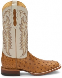 Justin® Boots Men's FQ Ostrich Antq Saddle