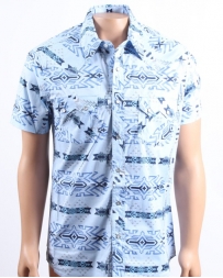 Rock & Roll Cowboy® Men's SS Aztec Print Shirt