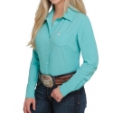 Cinch® Ladies' Arenaflex LS Turquoise Shirt