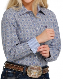 Cinch® Ladies' LS Medallion Print Button