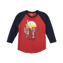 Wrangler Retro® Ladies' Rust Logo Raglan Tee