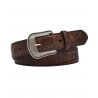 3D Belt Company® Men's Cognac Croco Belt With Overlay