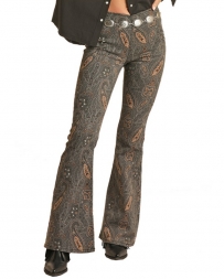 Rock and Roll Cowgirl® Ladies' Hi Rise Printed Flare