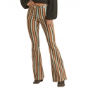 Rock and Roll Cowgirl® Ladies' Hi Rise Striped Flare