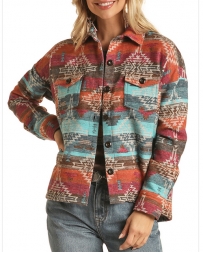 Rock and Roll Cowgirl® Ladies' Aztec Shacket