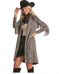 Rock and Roll Cowgirl® Ladies' Fringed Microsuede Duster