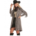 Rock and Roll Cowgirl® Ladies' Fringed Microsuede Duster