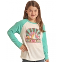 Rock and Roll Cowgirl® Girls' Mountain Scene LS Tee