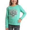 Rock and Roll Cowgirl® Girls' Western Bronc LS Tee