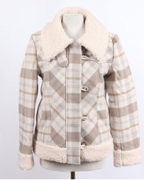 Powder River Outfitters Ladies' Wool Plaid Coat