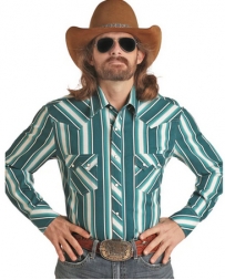 Dale Brisby® Men's LS Stripe Snap Shirt