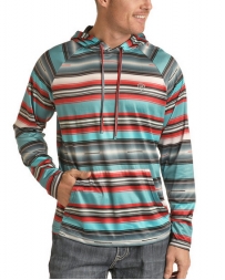 Rock & Roll Cowboy® Men's Aztec Print Hoodie