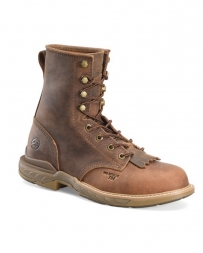 Double-H Boots® Men's Brown Raid 8" U Toe Lacer Comp