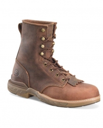 Double-H Boots® Men's Brown Raid 8" U Toe Lacer