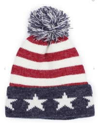 Ladies' Striped Top Beanie